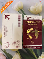 Passport Wedding Invitation Cards for Marriage | Unique Travel Theme Wedding Invites