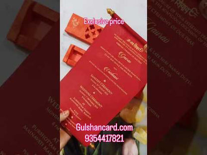 Designer Scroll Cards for Invitation