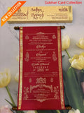 Red & Cream Scroll Invitation Card SD