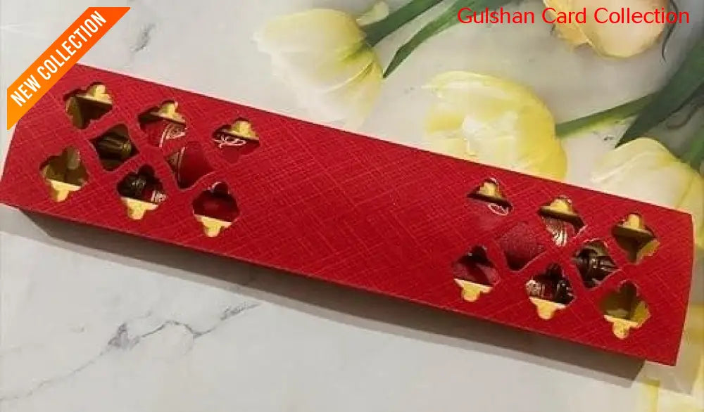 Watermarked - Red Designer Scroll Cards for Invitation