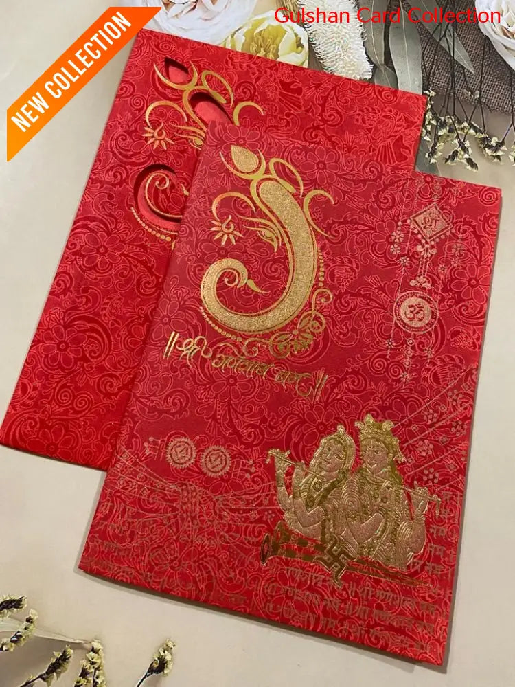 Red  Wedding Invitation Card GCC-02.