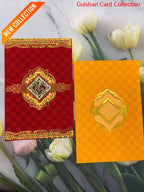 Red & Yellow designer wedding invitation FT 05