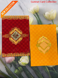 Watermarked - Red & Yellow designer wedding invitation FT 05