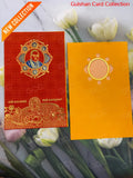 Watermarked - Red & Yellow designer wedding invitation FT 09