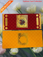 Red & Yellow wedding invitation Card For Marriage FT 18