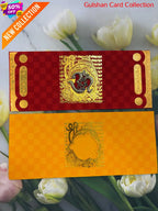 Badged - Red & Yellow wedding invitation Card For Marriage FT 18