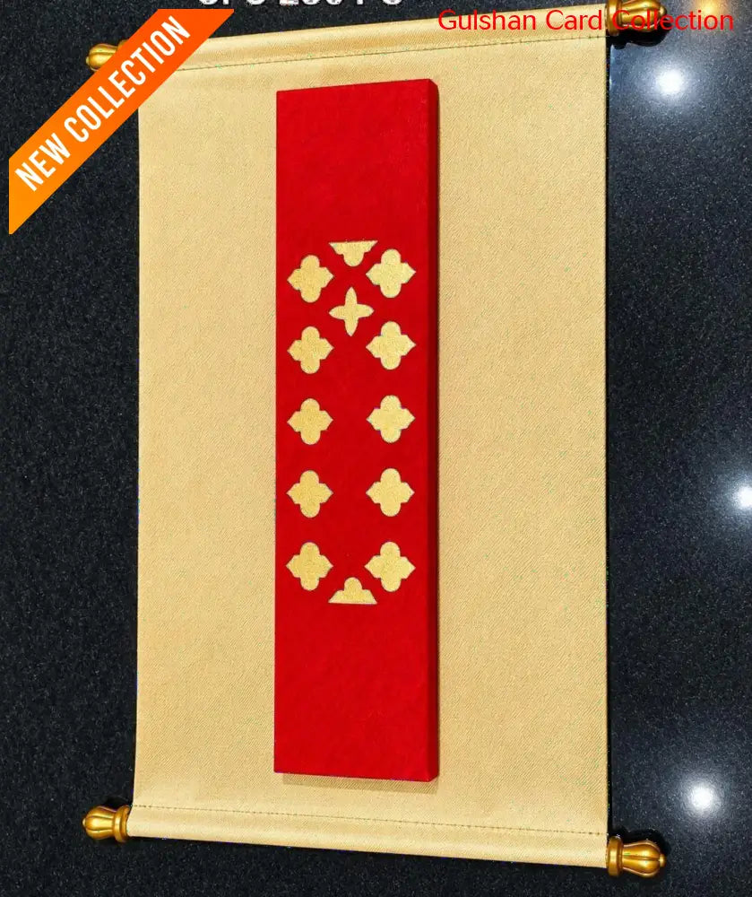 Scroll Wedding Invitation Card for Marriage FWA 06