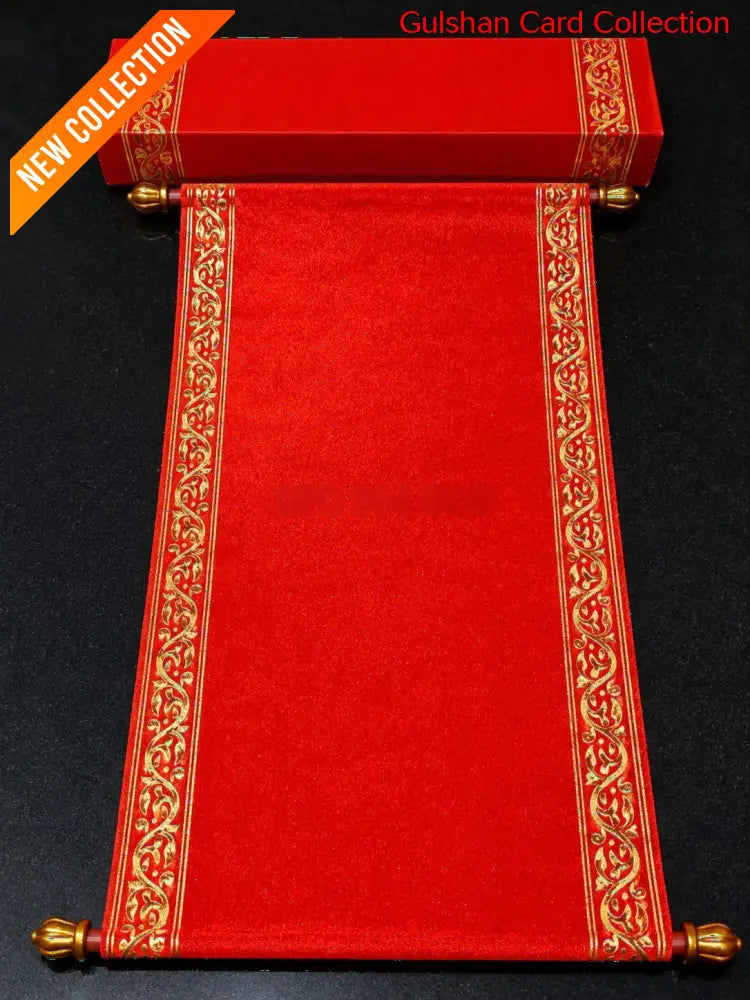 Scroll Wedding Invitation Card for Marriage FWA 17
