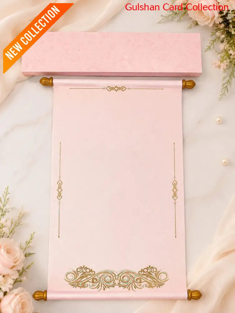 Scroll Wedding Invitation Card for Marriage FWA 19