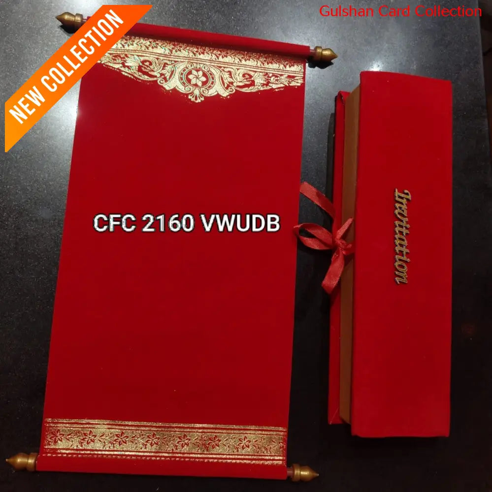Scroll Wedding Invitation Card for Marriage FWA 22