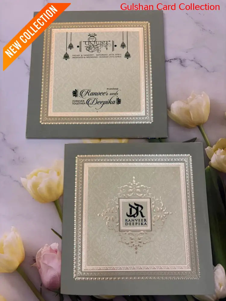 Semibox Designer Wedding Invitation Card for Marriage RD 570-C