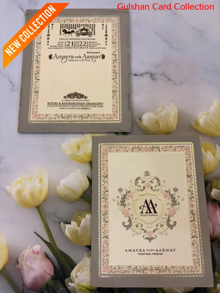 Semibox Designer Wedding Invitation Card for Marriage RD 578