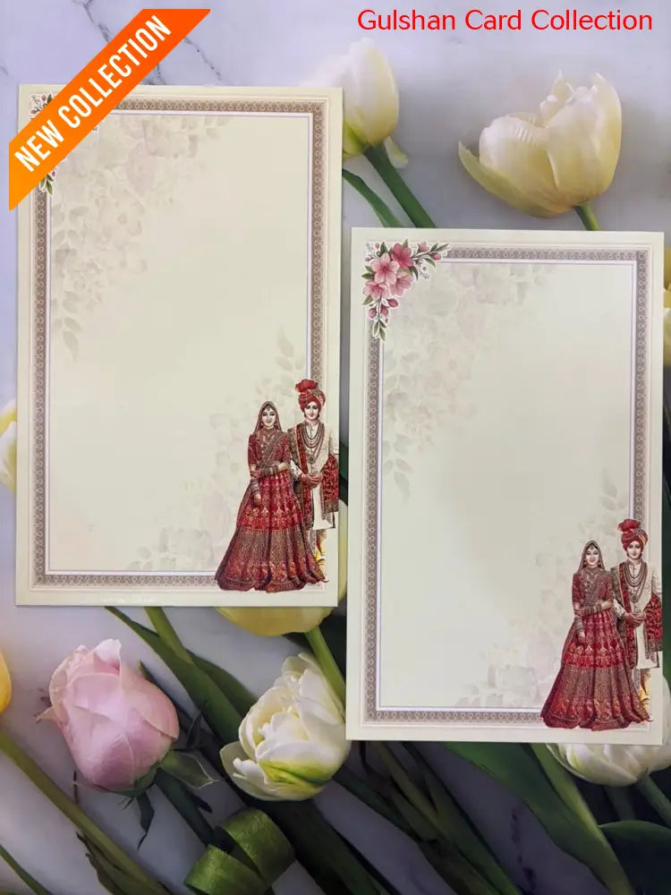 Single Card wedding invitation Card For Marriage SD K-241