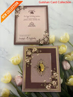 Velvet Hardboard Designer Wedding Invitation Card for Marriage RD 1926