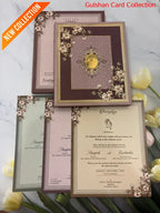 Velvet Hardboard Designer Wedding Invitation Card for Marriage RD 1926