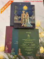 Velvet Hardboard Designer Wedding Invitation Card for Marriage RD 1927