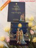 Velvet Hardboard Designer Wedding Invitation Card for Marriage RD 1927