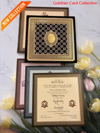 Velvet Hardboard Designer Wedding Invitation Card for Marriage RD 1952