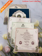Velvet Hardboard Designer Wedding Invitation Card for Marriage RD 1953